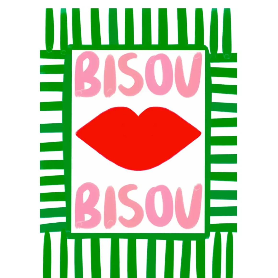 Affiche A3 Bisou Bisou
