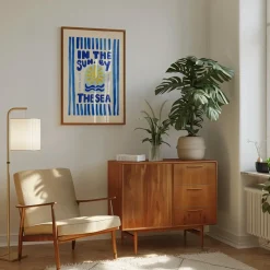 Affiche A3 In the Sun By the Sea Stripes