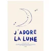 Affiche A3 J'adore La Lune