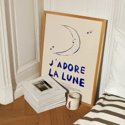 Affiche A3 J'adore La Lune