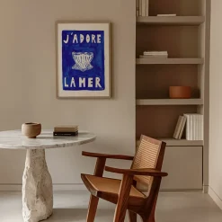 Affiche A3 J'adore La Mer