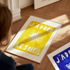 Affiche A3 J'adore Le Soleil - Original