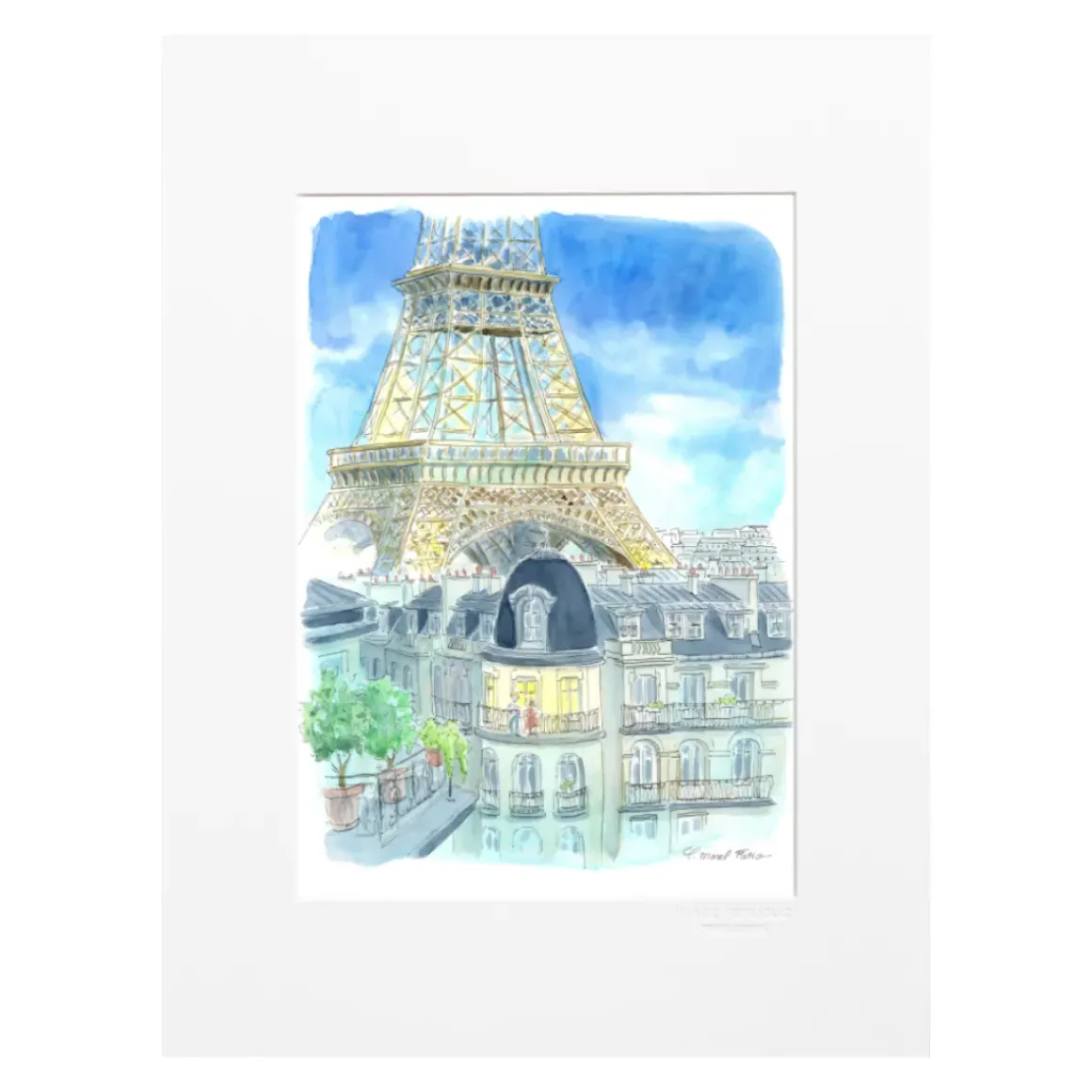 Affiche 90 A l'ombre de la tour Eiffel - Claire Morel Fatio