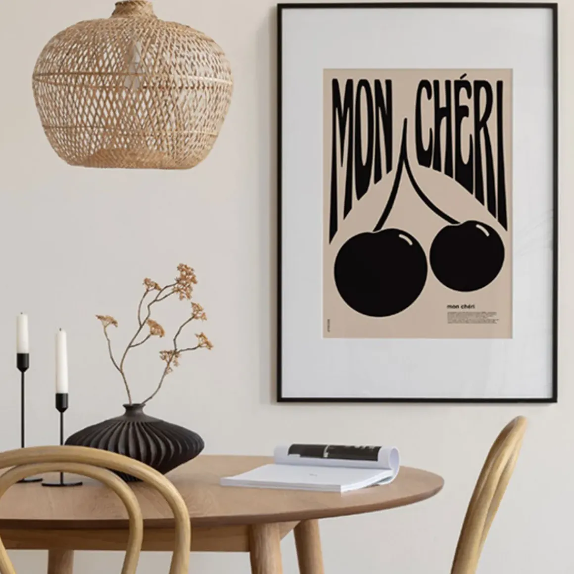Affiche A3 Mon Cheri Black