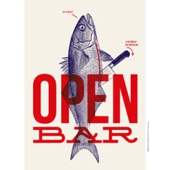 Affiche A3 Open Bar - 29,7 x 42 cm