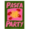 Affiche A3 Pasta Party Green