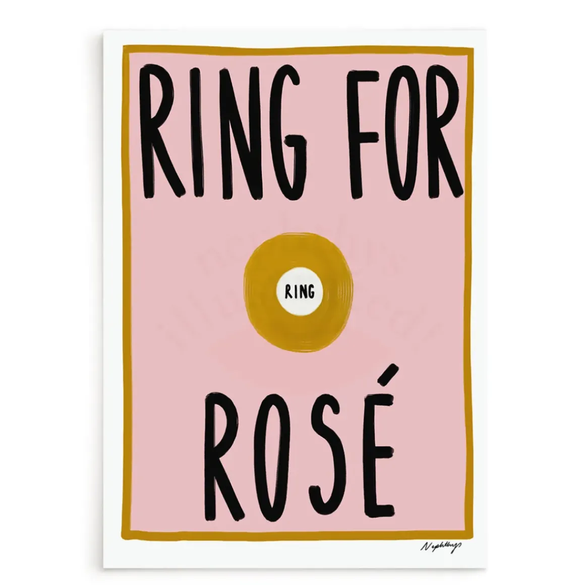 Affiche A3 Ring For Rosé