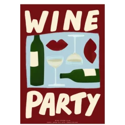 Affiche A3 Wine Party Red