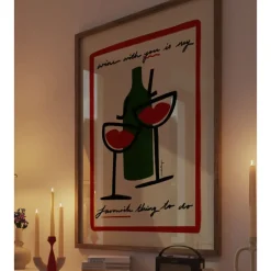 Affiche A3 Wine With You With Border
