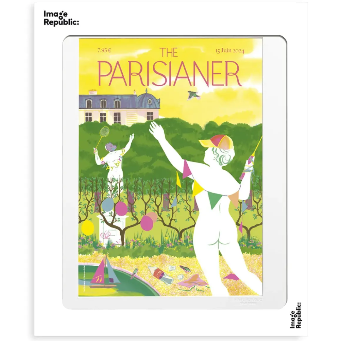 Affiche Badminton - The Parisianer N°103 - Pollet