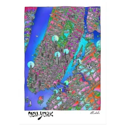Affiche Carte de New-York