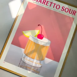 Affiche Cocktail - Elin PK - Amaretto Sour