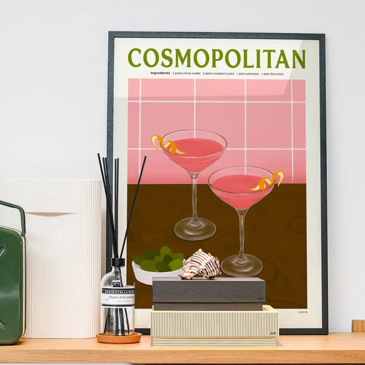 Affiche Cocktail - Elin PK - Cosmopolitan