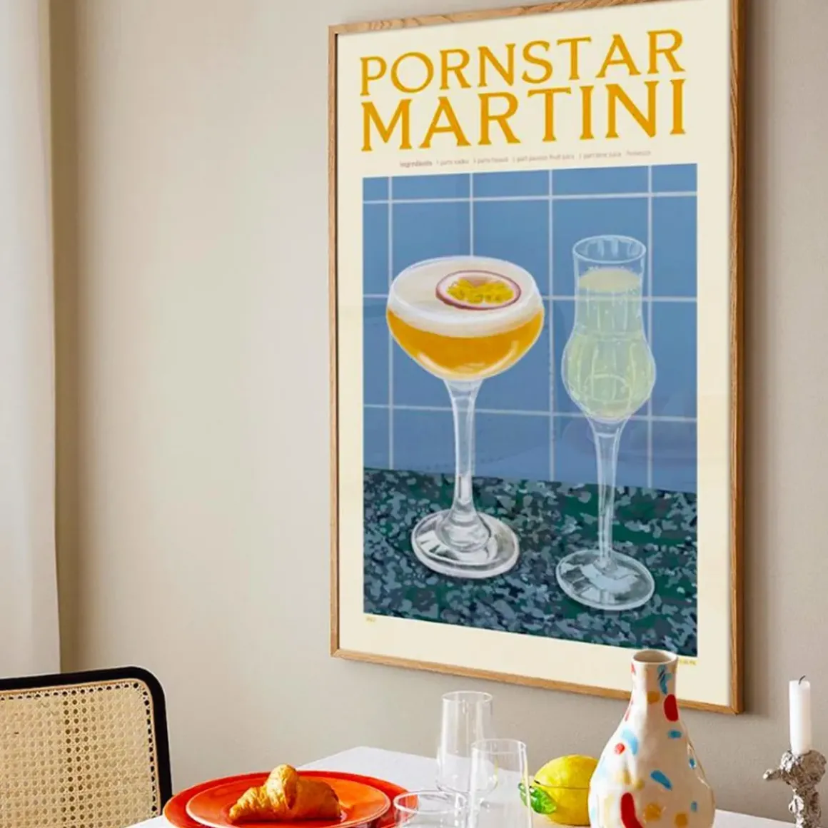 Affiche Cocktail - Elin PK - Pornstar Martini