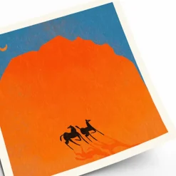 Affiche Enikő Eged - Horses of Wadi Rum - 50 x 50 cm