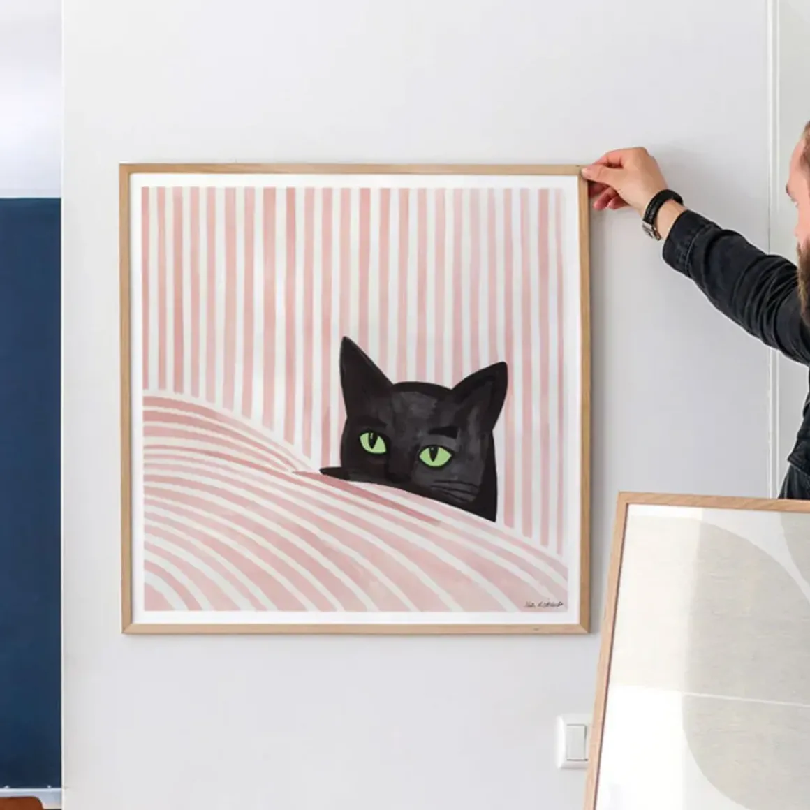 Affiche Kosicka Black cat - 50 x 50 cm