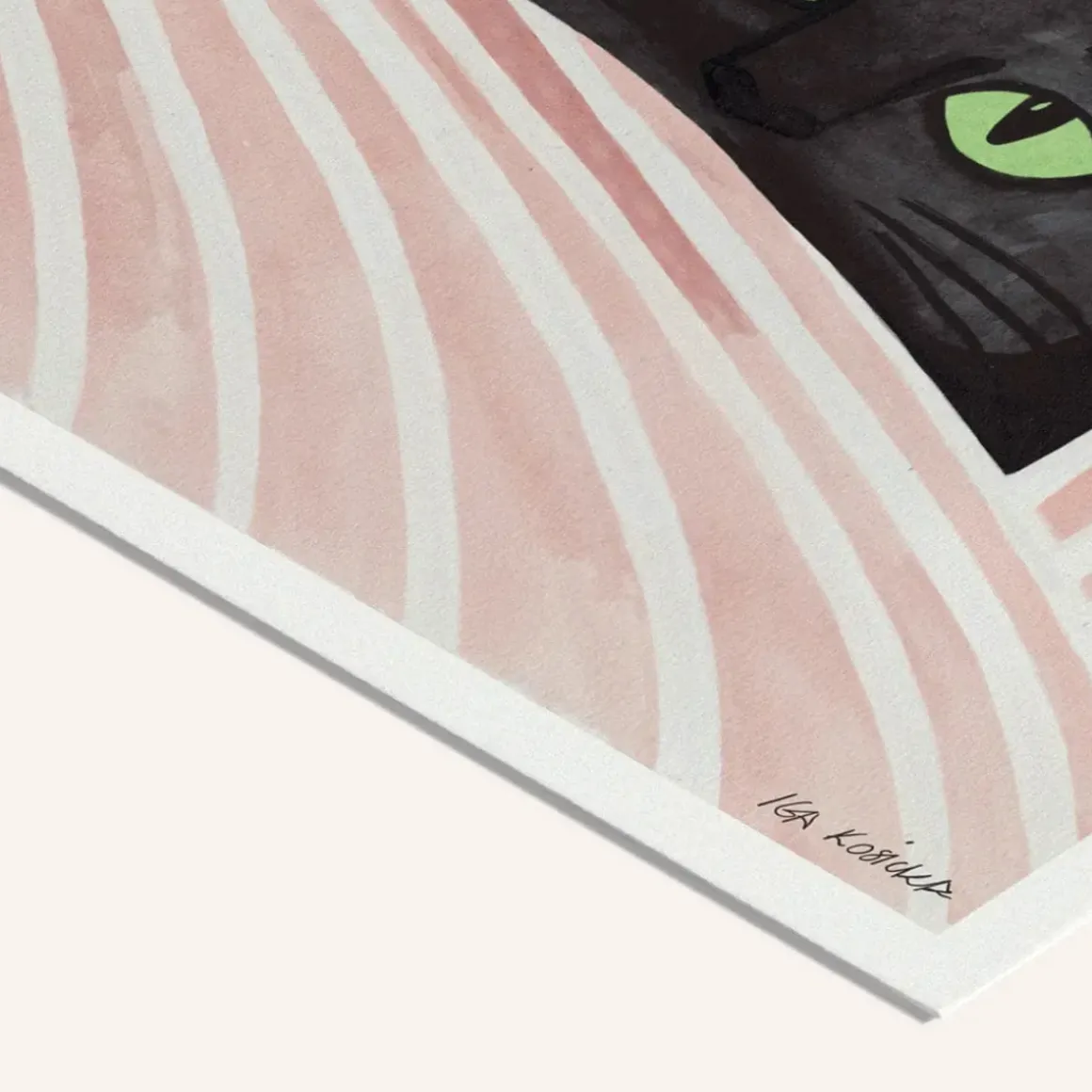 Affiche Kosicka Black cat - 50 x 50 cm