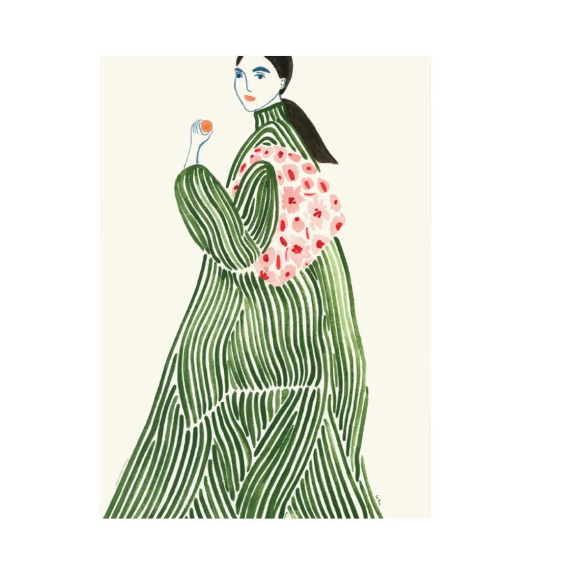 Affiche La Poire Green Coat