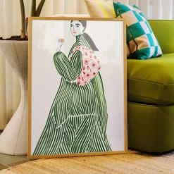 Affiche La Poire Green Coat