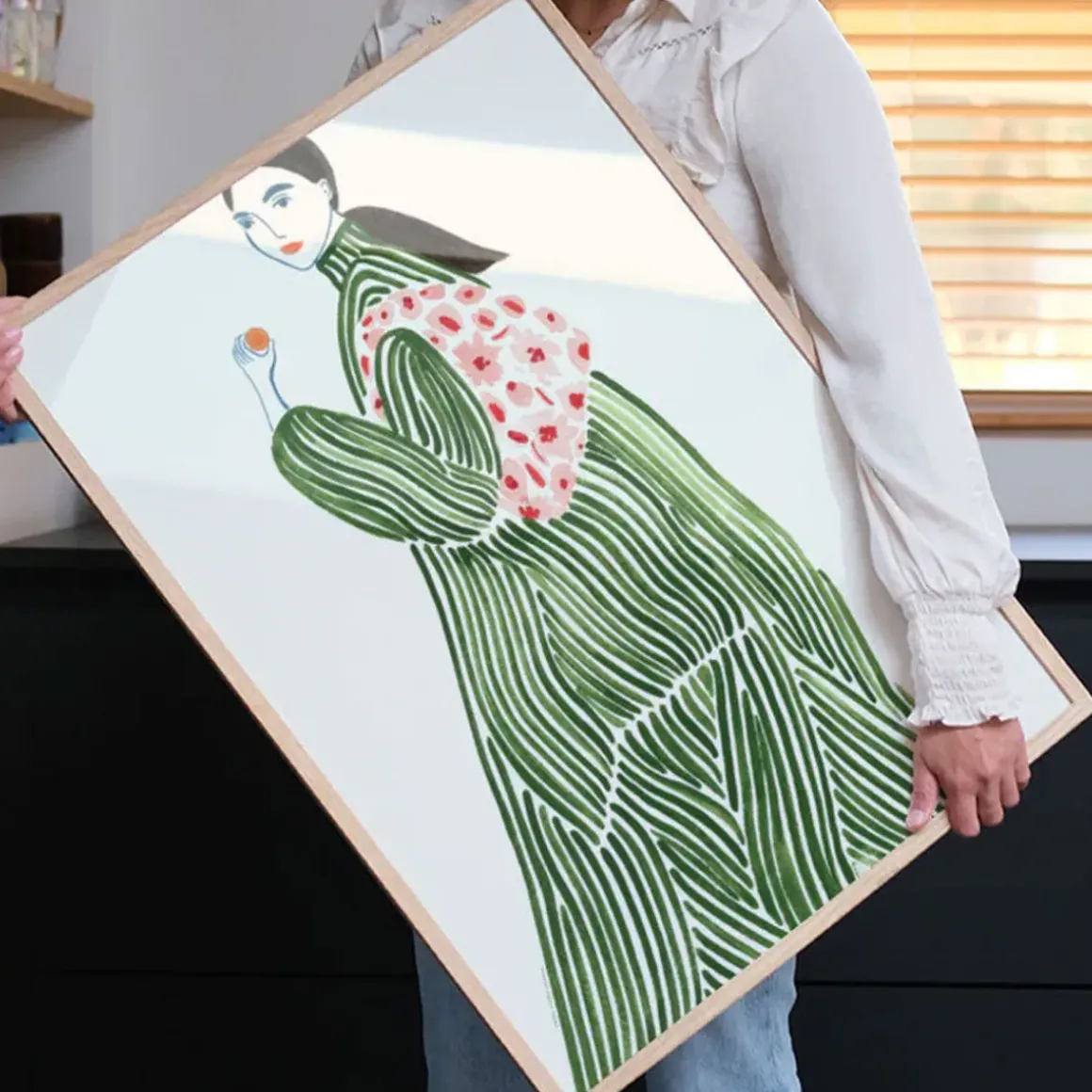 Affiche La Poire Green Coat