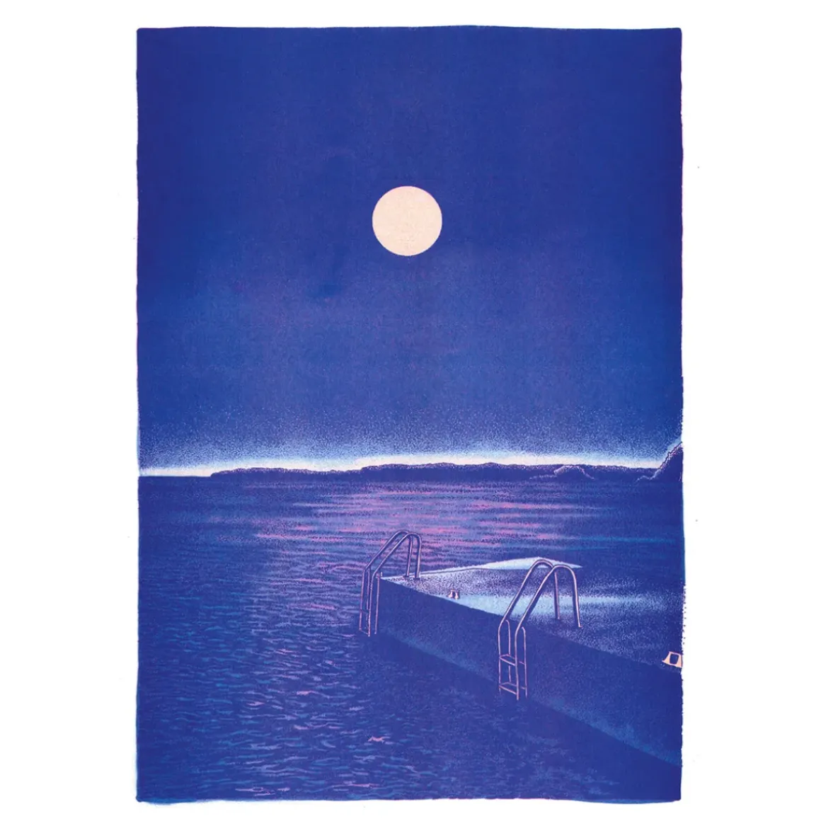 Affiche Le bain de minuit - Manon Diemer