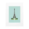 Affiche Le Duo Archi Eiffel Tower France - 30 cm x 40 cm