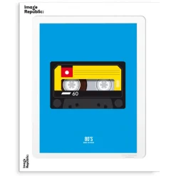 Affiche Le Duo 80'S K7 Audio 02 - 30 x 40 cm