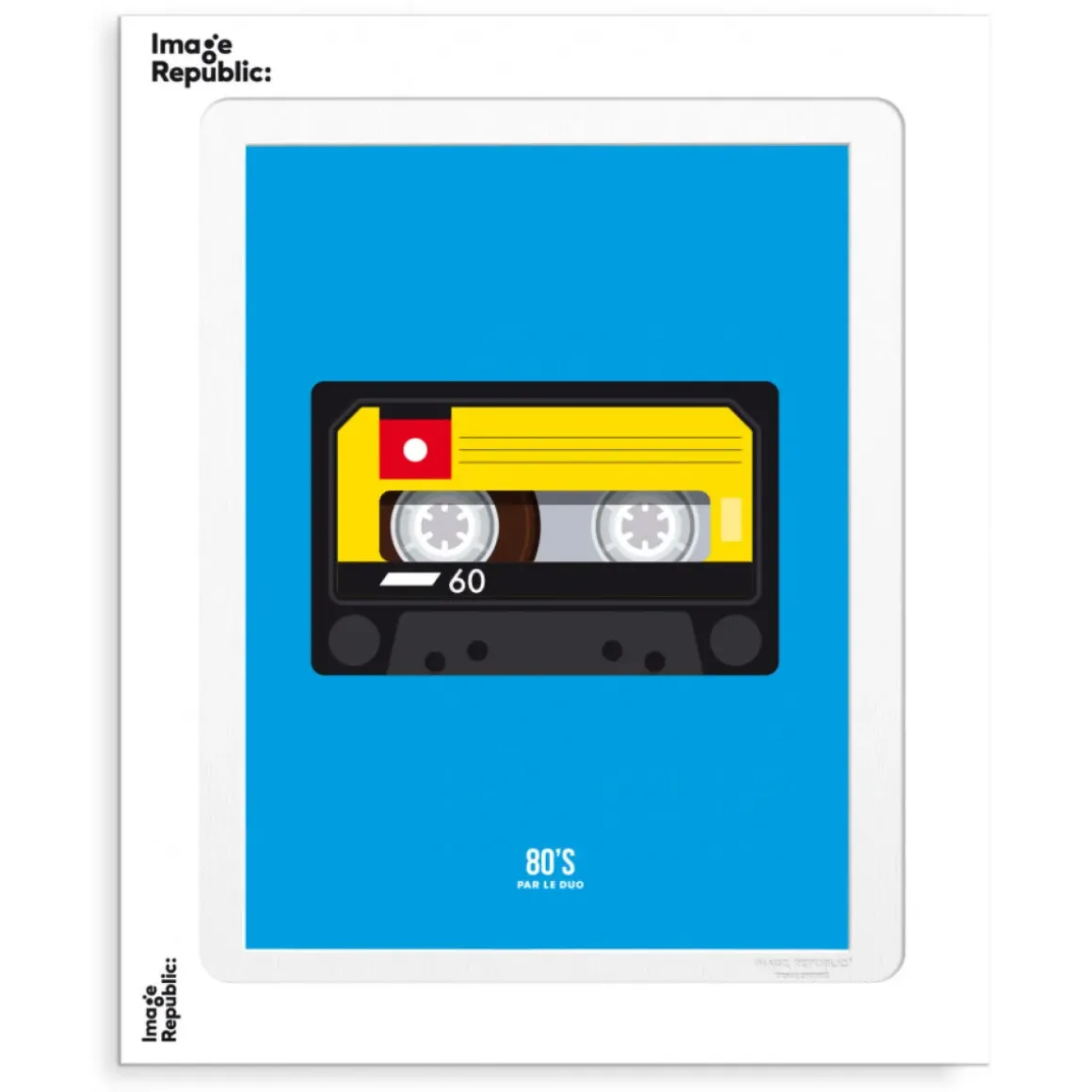 Affiche Le Duo 80'S K7 Audio 02 - 30 x 40 cm