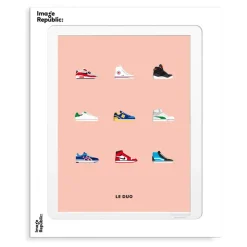 Affiche Le Duo Sneakers - 30 x 40 cm