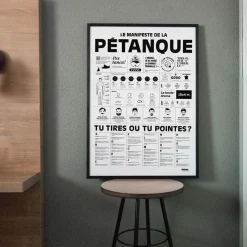 Affiche Le manifeste de la pétanque - 50 x 70 cm