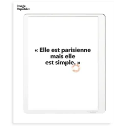 Affiche Loic Prigent Elle Est Parisienne - 30 x 40 cm