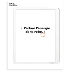 Affiche Loic Prigent J'Adore L'Energie - 30 x 40 cm