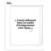 Affiche Loic Prigent J'Avais Tellement - 30 x 40 cm