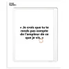Affiche Loic Prigent Je Crois Que Tu - 30 x 40 cm