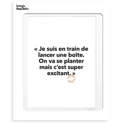 Affiche Loic Prigent Je Suis En Train - 30 x 40 cm