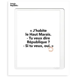 Affiche Loic Prigent J'Habite Le Haut - 30 x 40 cm