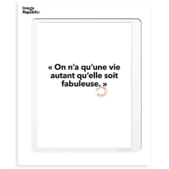Affiche Loic Prigent On N'A Qu'Une Vie - 30 x 40 cm