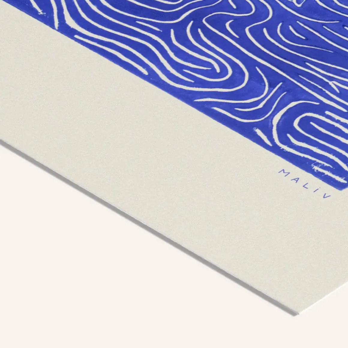 Affiche Maliv One+One=Three - Bleu