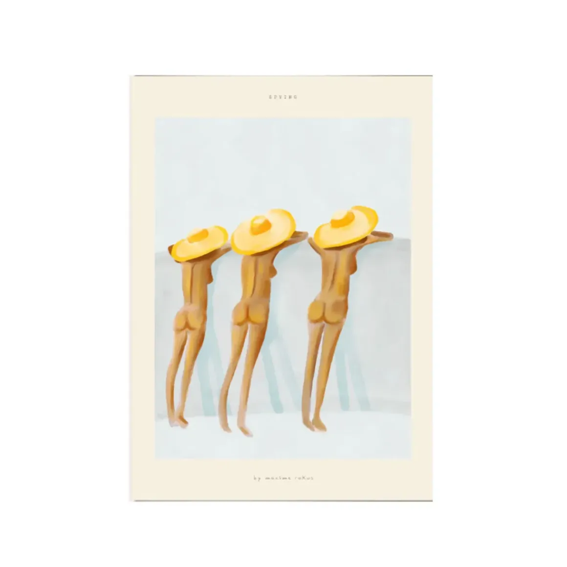 Affiche Maxime Spying - Jaune