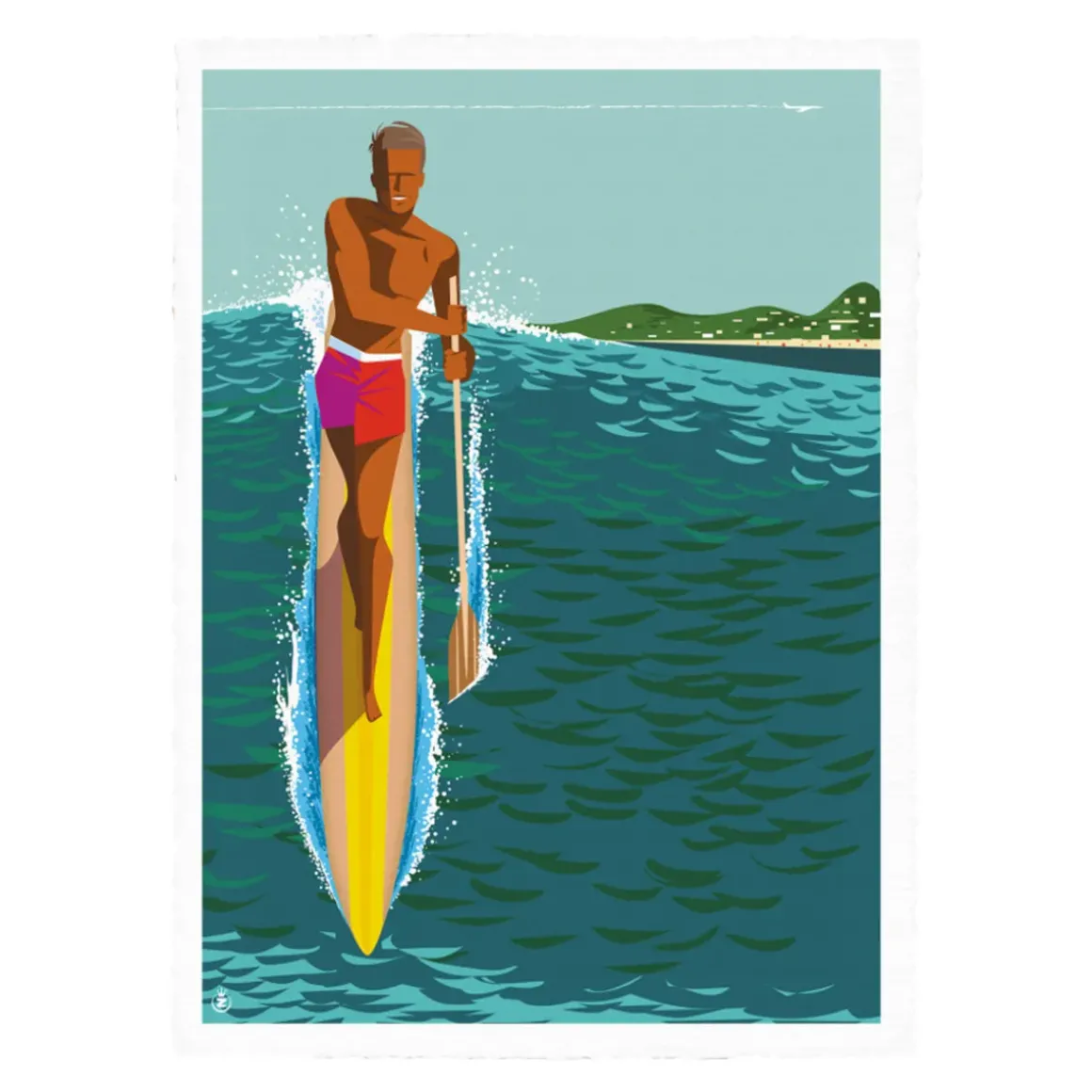 Affiche Monsieur Z paddle - 40 x 50 cm
