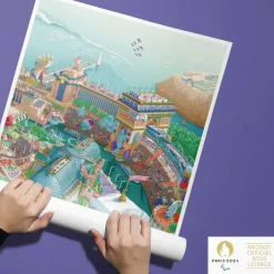 Affiche Officielle des Jeux Paralympiques de Paris 2024 - 50 x 70 cm
