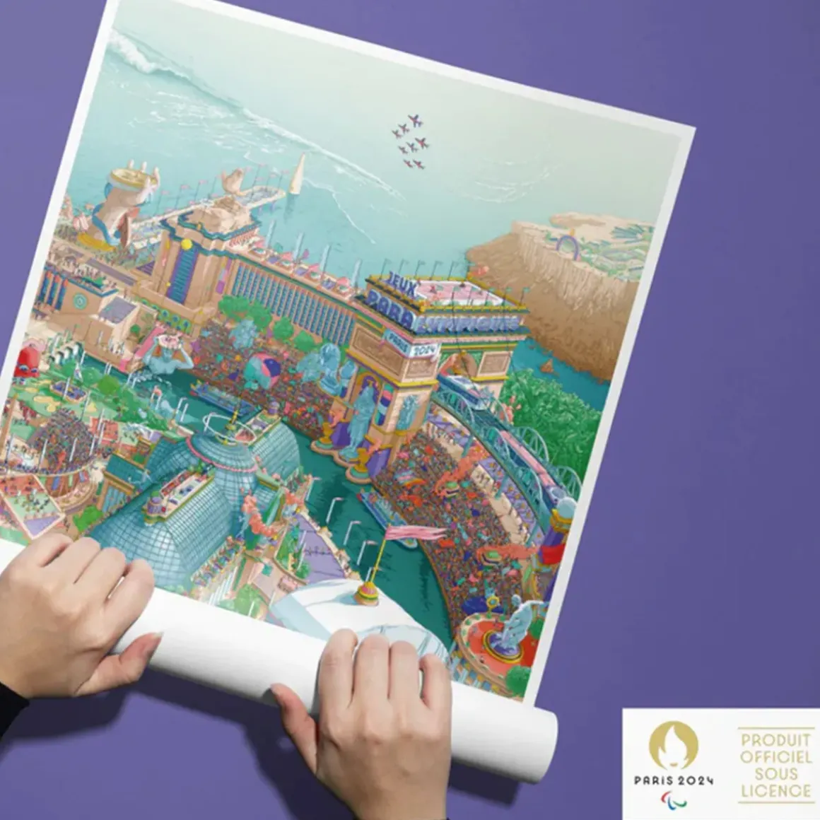 Affiche Officielle des Jeux Paralympiques de Paris 2024 - 50 x 70 cm