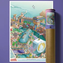 Affiche Officielle des Jeux Paralympiques de Paris 2024 - 50 x 70 cm