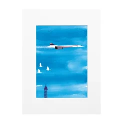 Affiche Paris Concorde - Why LA Pourquoi Paris - 22 x 22 cm