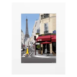 Affiche Paris - Paulo Mariotti - 22 x 22 cm