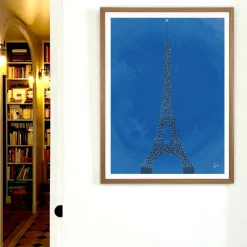 Affiche Paris Tour Eiffel WLPP - 22 x 22 cm