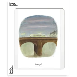 Affiche Sempe Bus Nuit - 40 x 50 cm
