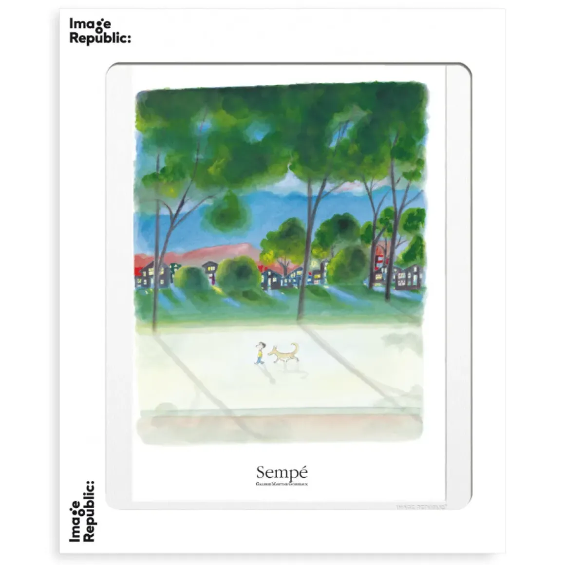 Affiche Sempe Chien Enfant - 40 x 50 cm