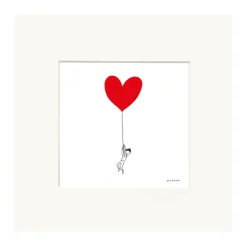 Affiche Soledad 2021 Ballon Coeur - 22 x 22 cm