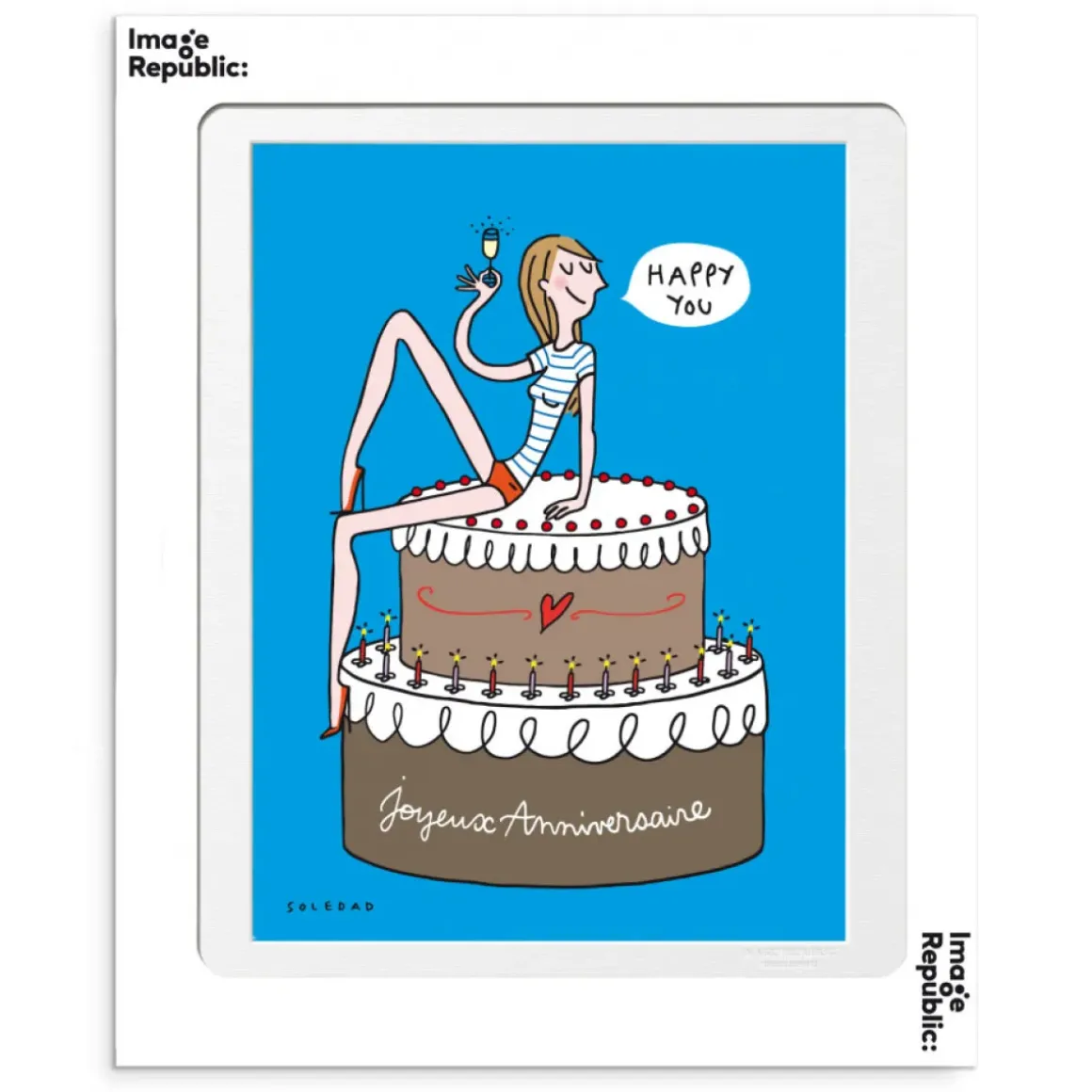 Affiche Soledad Happy You - 30 x 40 cm